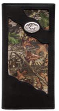 3D Belt Company BW450 Camo Wallet with Smooth Edge Trim  with Concho